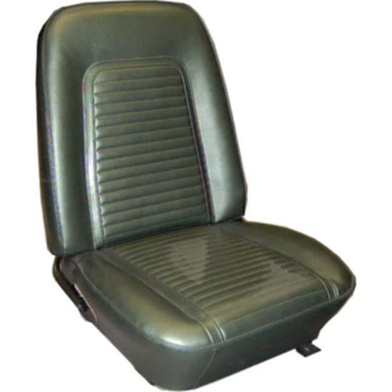 PUI 68DS10U Deluxe Bucket Seat Cover, 1968 Camaro, Black