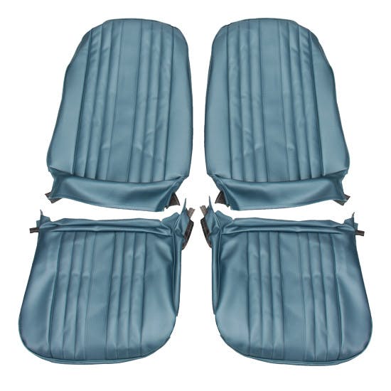 PUI 69AS12U 69 Chevelle/El Camino Bucket Seat Uph, Pair, Blue