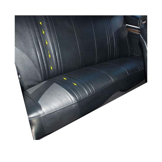 PUI 69XS09C Rear Seat Upholstery Kit, 1969-71 Nova Blue