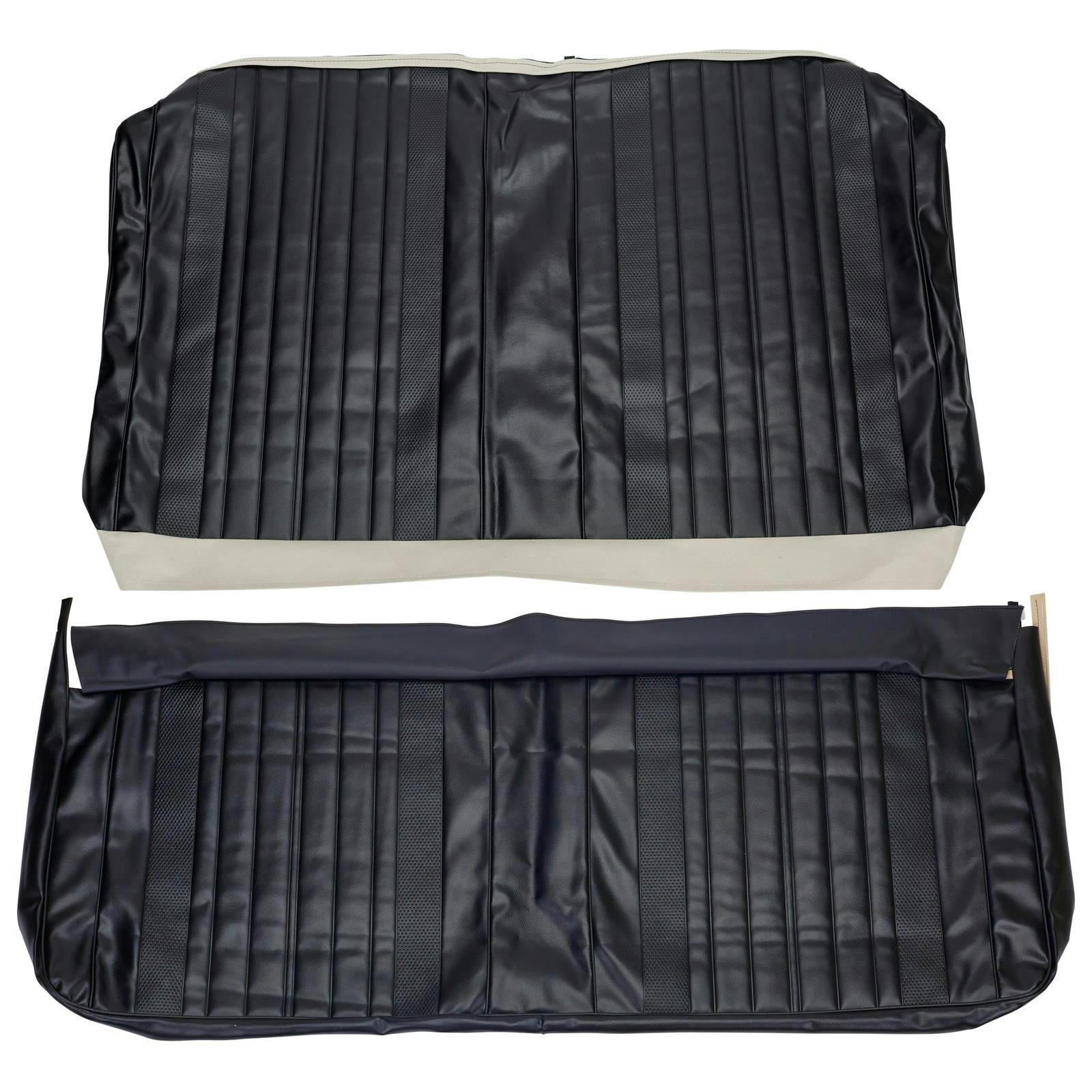 PUI 70AS10C Rear Seat Upholstery, 70 Chevelle Coupe, Black