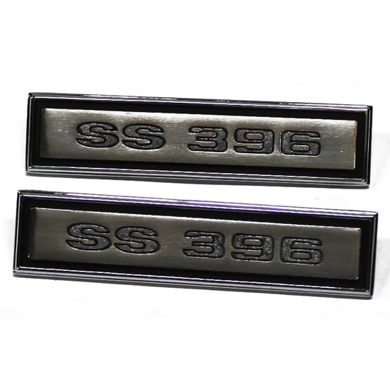 SS 396 Door Panel Emblems for 1968 Chevelle, Pair