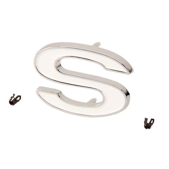 S Emblem, Each, 1969-72 Chevelle