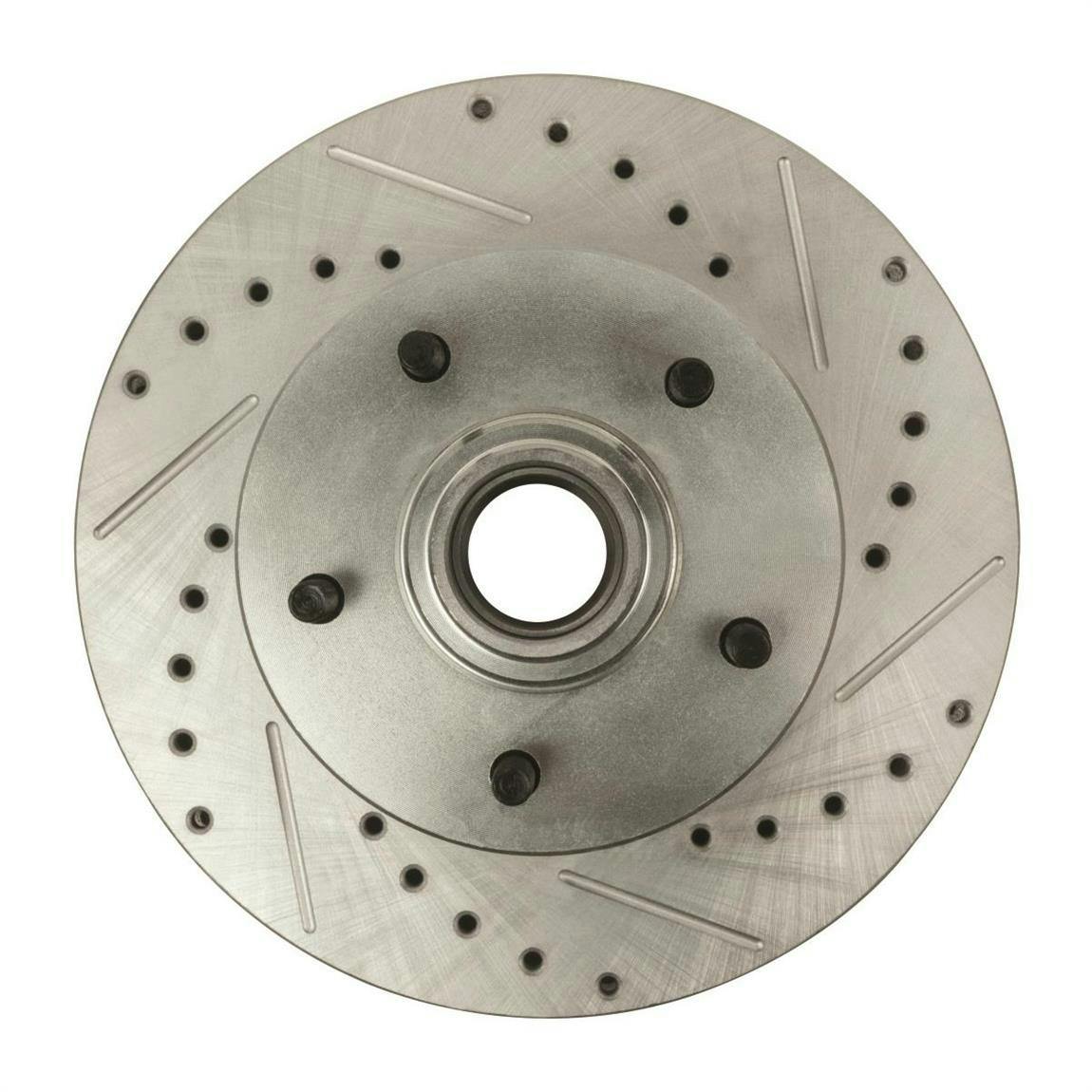 Right Stuff BR02ZDC Disc Brake Rotors, Drilled, Camaro/Nova, Pair