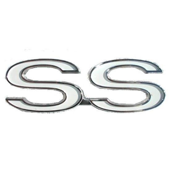 Trim Parts 3100 Fender/Rear Panel SS Emblem, 73-74 Nova/Chevelle, Each