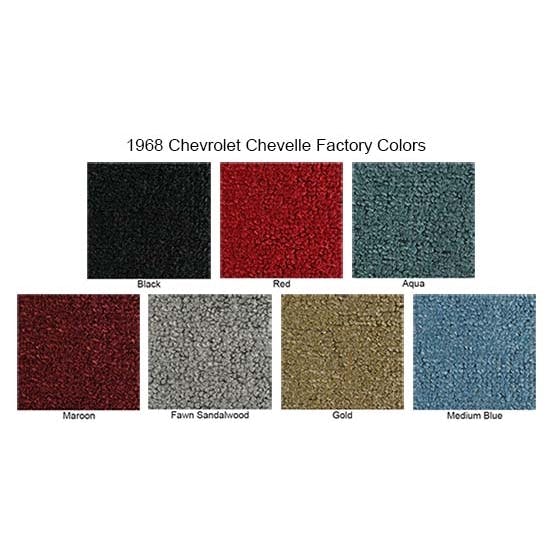 ACC 1968-1972 Chevy Chevelle 2 Door Loop Carpet Kit, Dark Blue