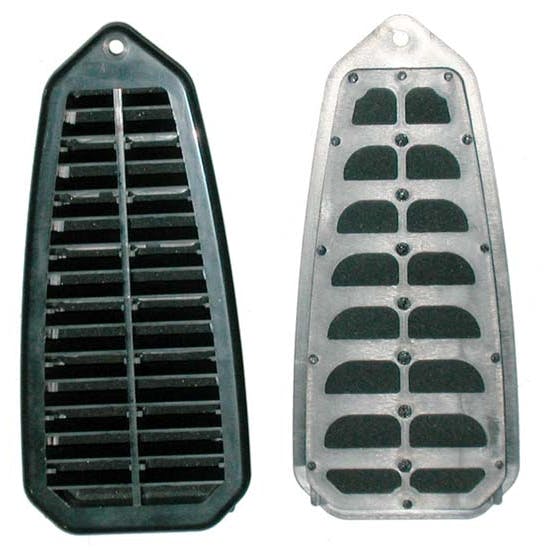 Sherman 695-47F 1967-69 Camaro/Firebird Door Jamb Vent Grille w/ Flaps