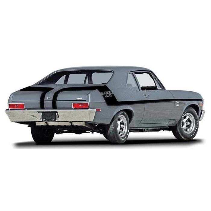 OER 14464 1970 Nova Black Yenko Deuce Stripe Set