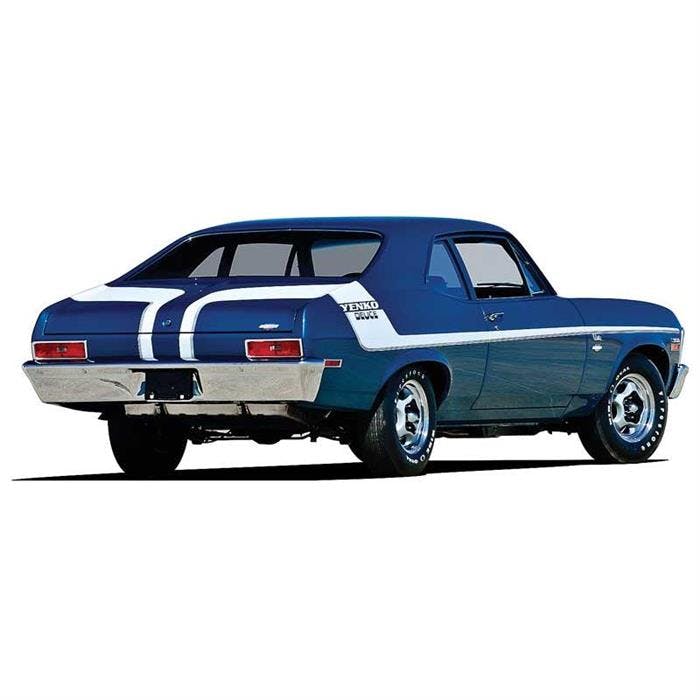 OER 14465 1970 Nova White Yenko Deuce Stripe Set