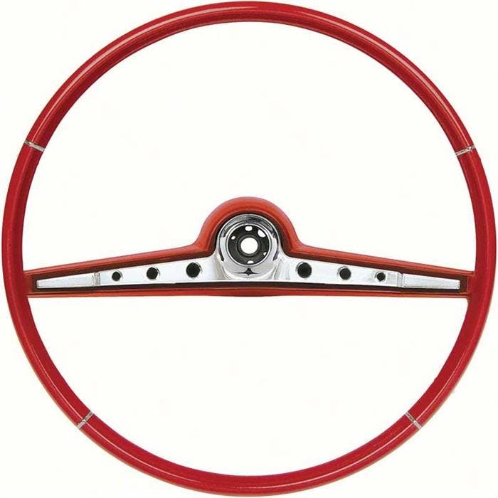 OER 768149 1962 Impala Steering Wheel w/Horn Ring, SS, Red