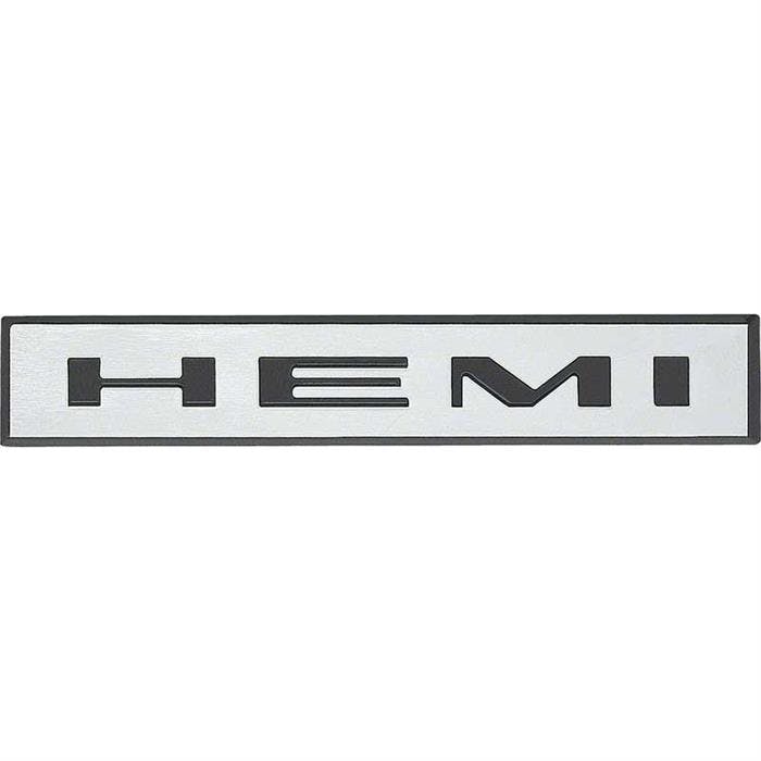 OER 2840867 1967-69 Plymouth Hemi Trunk Lid Emblem, Each
