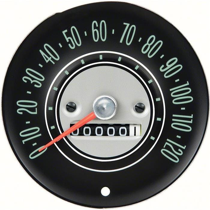 OER 6455482 1965 Nova In Dash Speedometer, 120 MPH