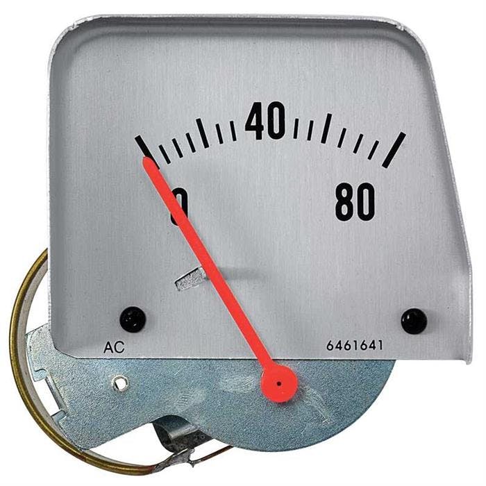 OER 6461641 1968-76 Console Oil Pressure Gauge, Silver Mechanical