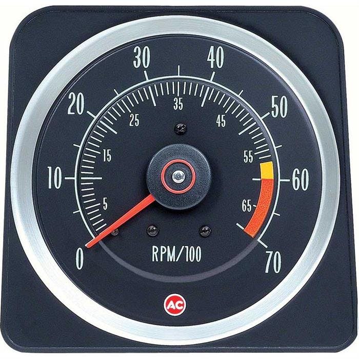 OER 6469383 69 Camaro Tachometer, 6000 Red Line