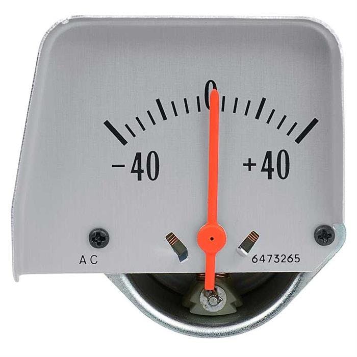 OER 6473265 1968-76 Silver Console Amp Gauge