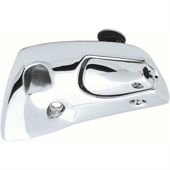 OER 7647137 1967 Camaro Convert Polished Chrome Visor Support, LH