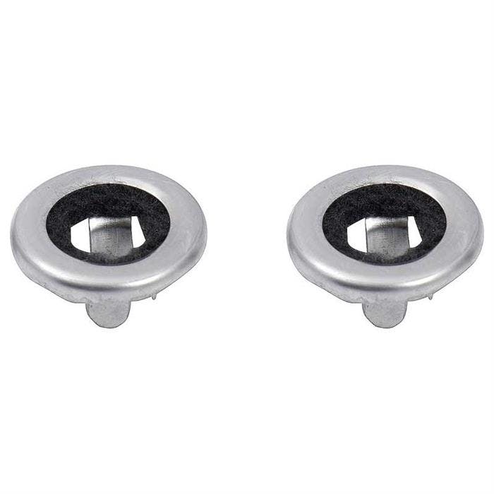 OER 7729591 1968-72 OEM Style Door Lock Knob Ferrules, Pair