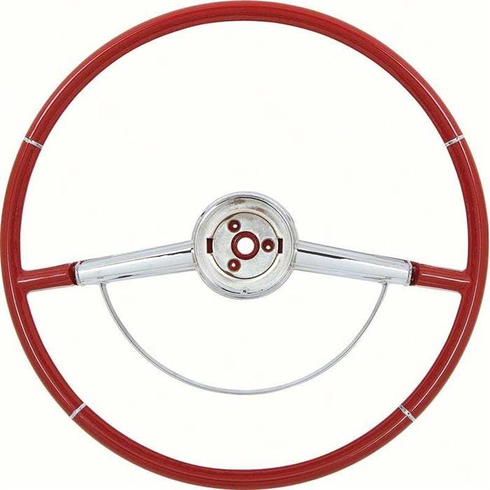 OER 9740629 1964 Impala Steering Wheel w/Horn Ring, Red