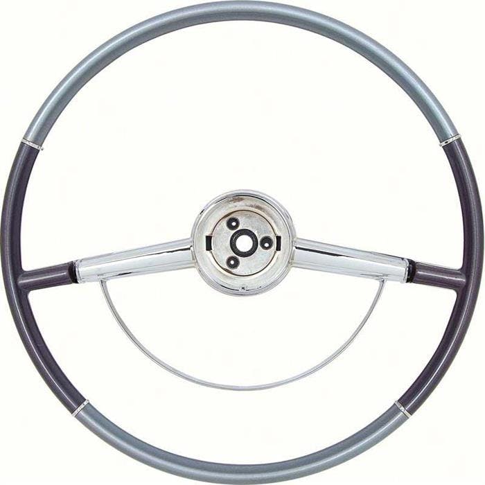 OER 9740630 64 Impala Steering Wheel w/Horn Ring, Two Tone Blue
