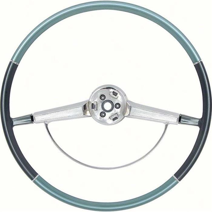 OER 9742432 65-66 Impala Steering Wheel w/Horn Ring,Two Tone Blue