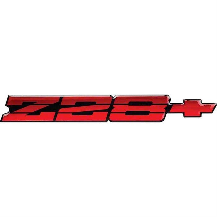 OER 10158546 91-92 Camaro Z28 Red Rear Panel Emblem w/Red Bow Tie