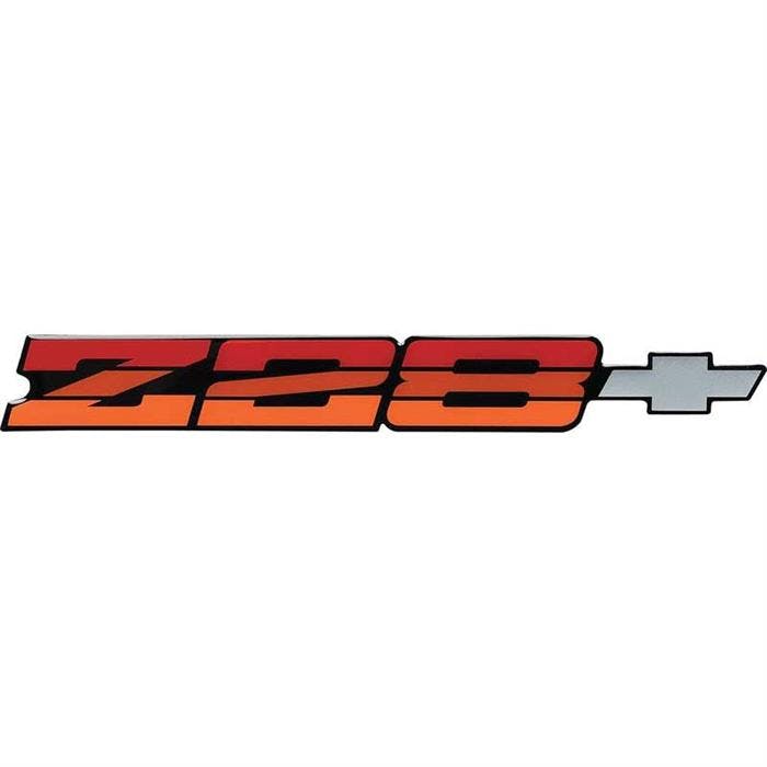 OER 14083669 1985-86 Camaro Z28 Red Rear Panel Emblem