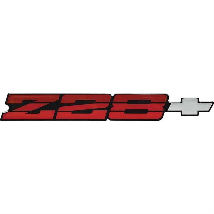 OER 14083670 85-87 Camaro Z28 Dark Red Rear Panel Emblem