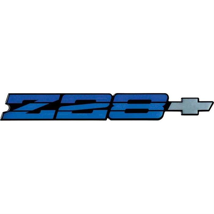 OER 14090241 86-87 Camaro Z28 Blue Metallic Rear Panel Emblem
