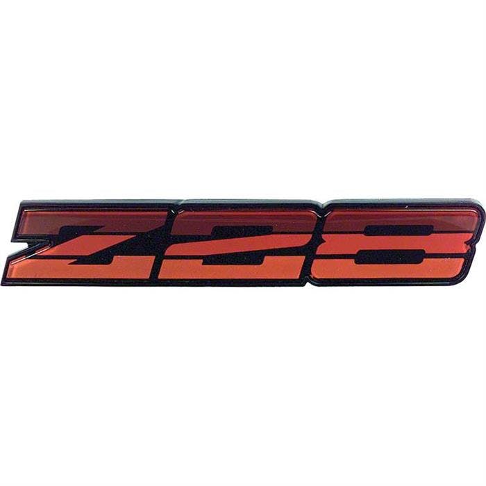 OER 20336591 1982-84 Camaro Z28 Red Rocker Panel Emblem