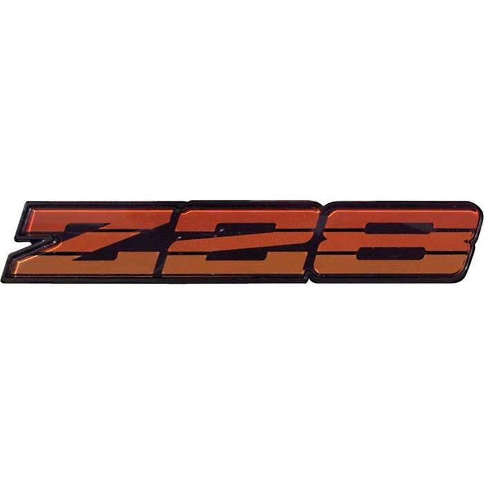 OER 20554150 1985-86 Camaro InZ28 In Red Rocker Panel Emblem