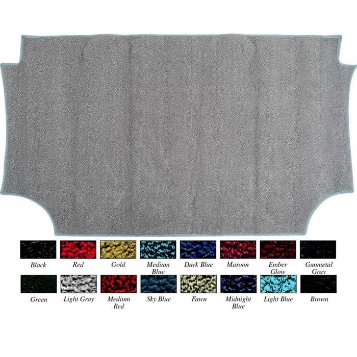 OER 52086169 65 Impala Hardtop Light Saddle 1 Piece Trunk Carpet