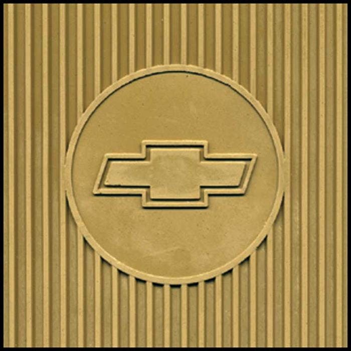 OER B73005 67-69 Camaro Gold Rubber Bow Tie Floor Mat Set