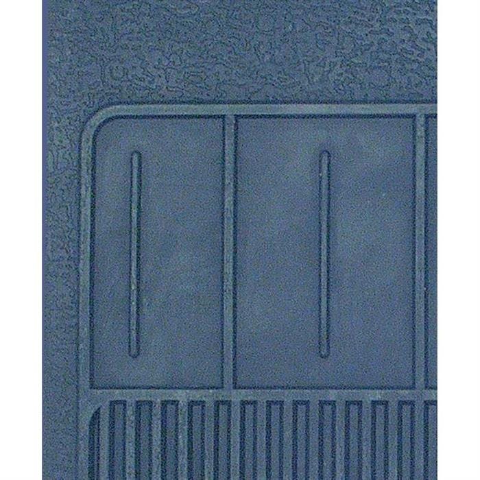 OER B73012 67-69 Camaro Dark Blue Rubber Bow Tie Floor Mat Set