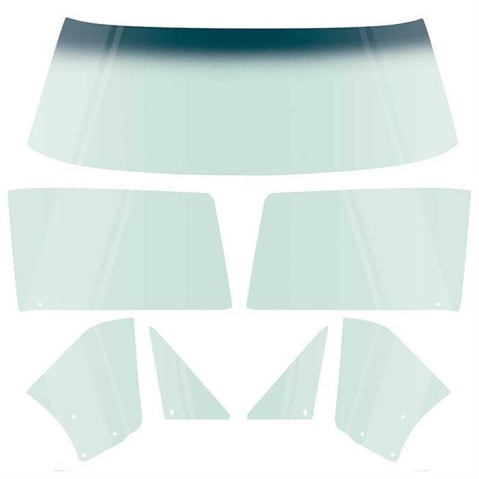OER *E352T 1967 Camaro Convert, 7-Piece Glass, Light Green Tint
