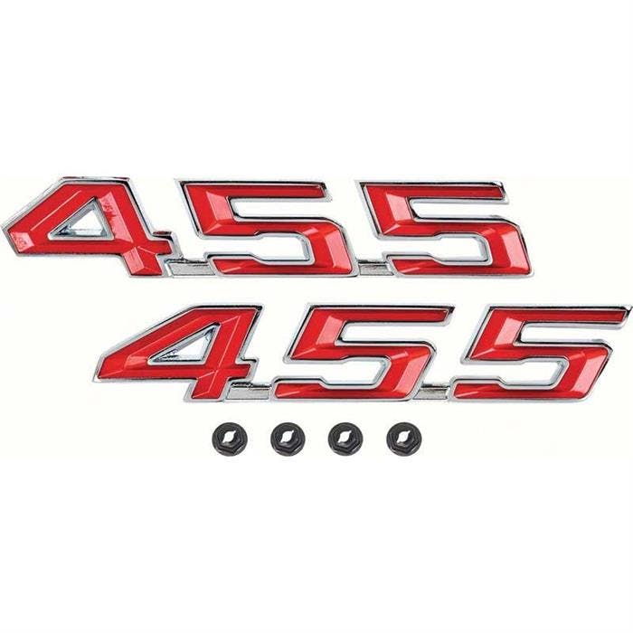 OER F5246 1967-69 Firebird 455 Hood Emblems