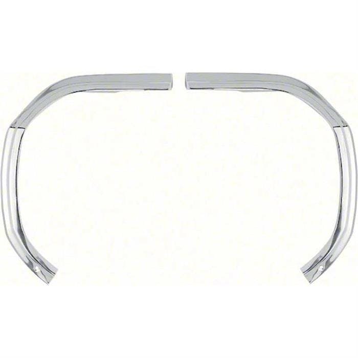 OER K115 1964 Impala Outer Grill Eyebrow Moldings, Pair