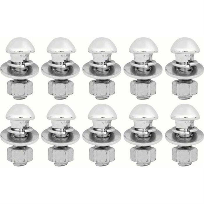 OER K219 1938-72 Chrome Bumper Bolt Set, 40 Piece Set