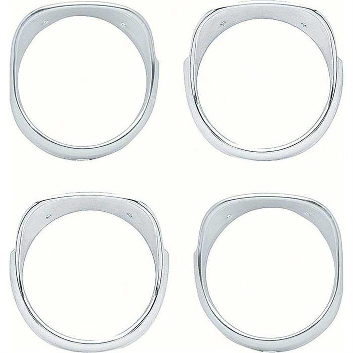 OER K512 1965 Impala/Full-Size Headlight Bezel Set, 4 Piece