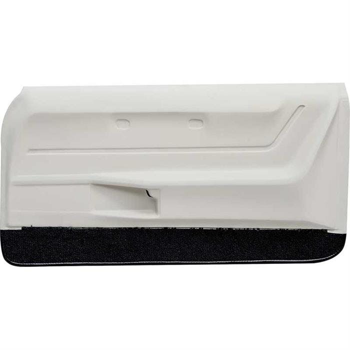 OER K62910 69 Camaro Coupe White Deluxe Door Panels w/Blk Carpet