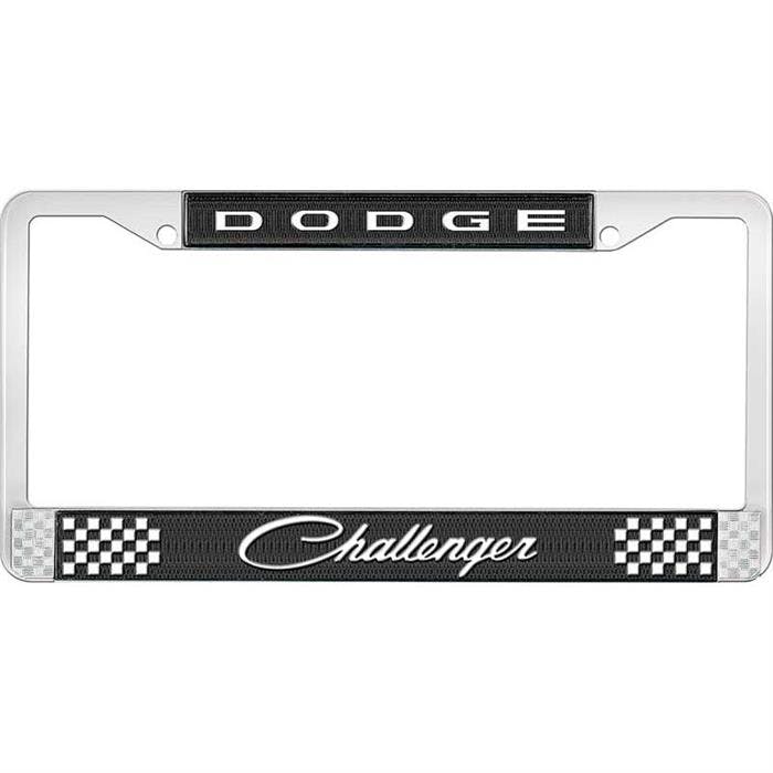 OER LF13207A Dodge Challenger License Plate Frame, Black