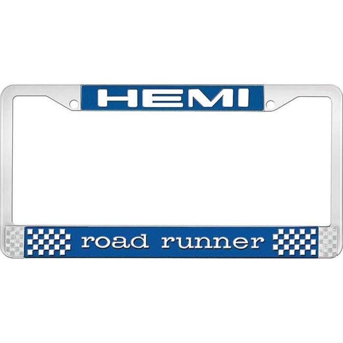 OER LF14216B Hemi Roadrunner License Plate Frame, Blue