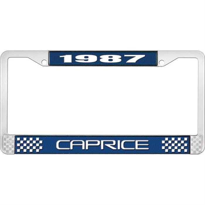 OER LF2278702B 1987 Caprice Blue/Chrome License Plate Frame