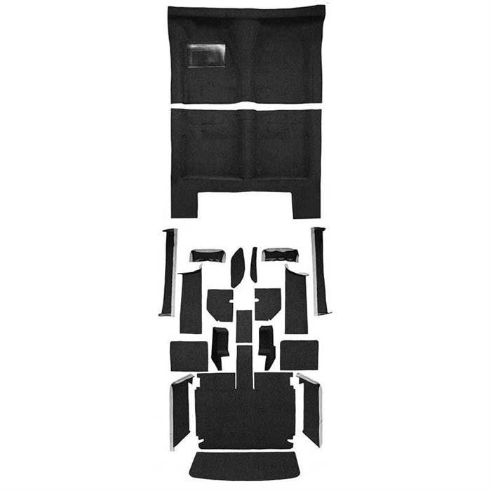 OER MB944501 67 Dodge Charger Complete 20 Piece Black Carpet