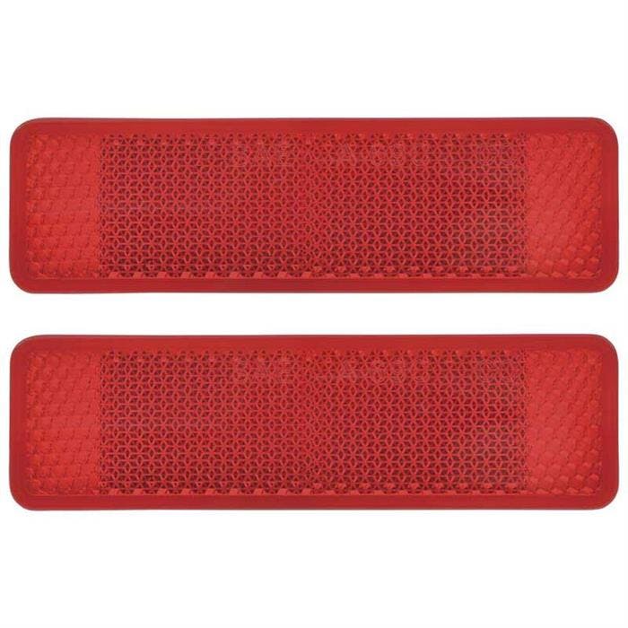 OER MD2057 69 Mopar Rear Side Marker Lens, A & B-Body, Red, Pair