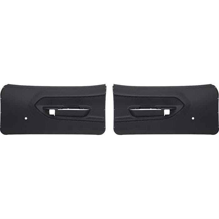 OER ME859100 1970-74 Barracuda/'Cuda Black Front Door Panels