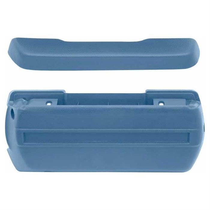 OER *R4908 1968-74 Standard Medium Blue Front Arm Rest Kit