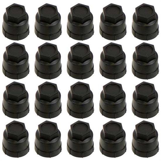 OER *R5124 Lug Nut Caps Black, Set of 20