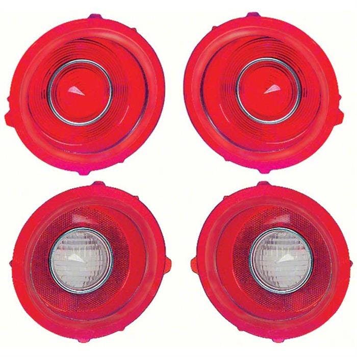 OER *R529 71-73 Camaro Standard Tail Lamp/Back Up Lens Kit