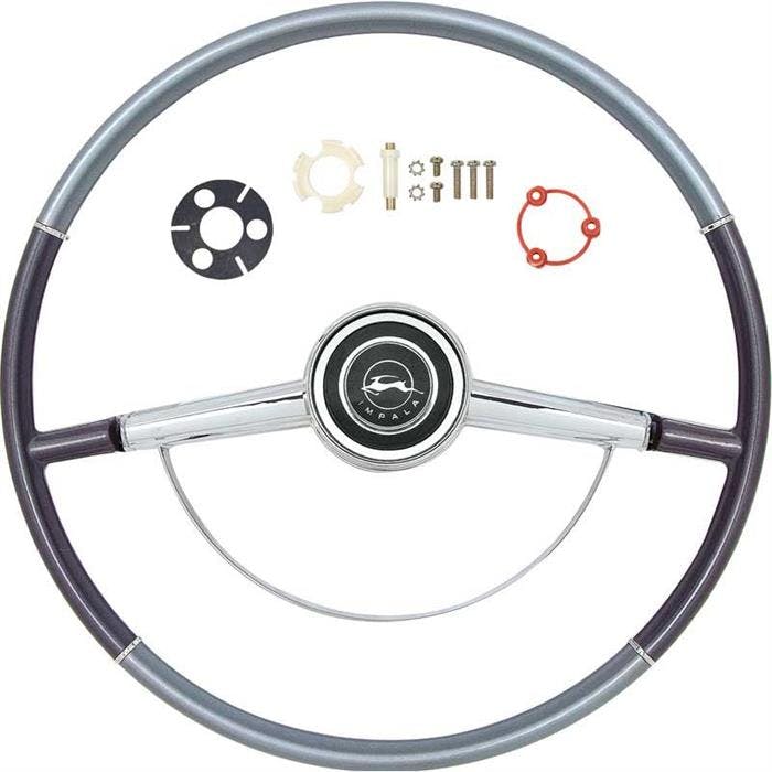OER *R64003 1964 Impala Steering Wheel Kit, Two Tone Blue