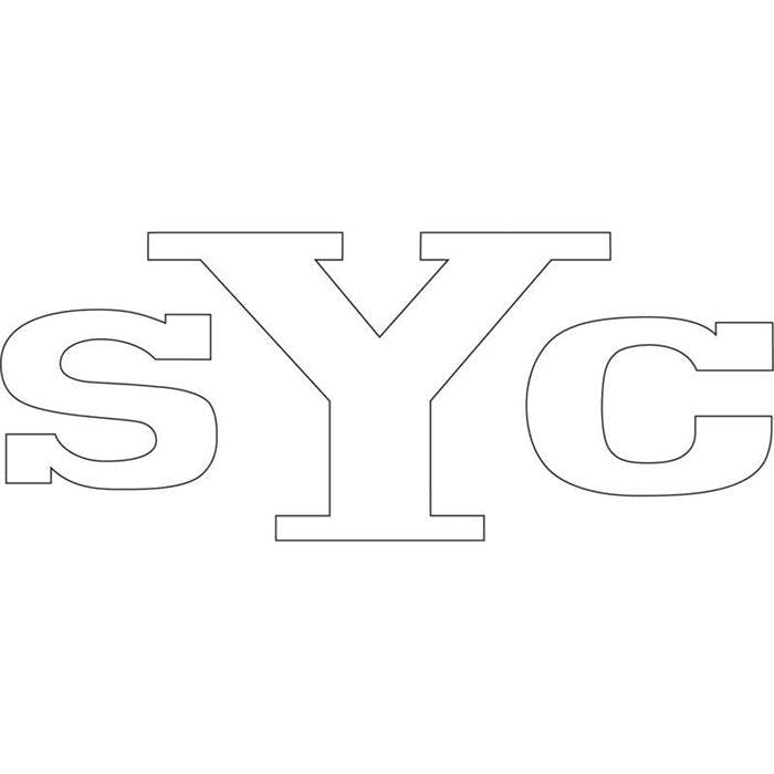 OER SK302 1969 Yenko White SYC Headrest Decal