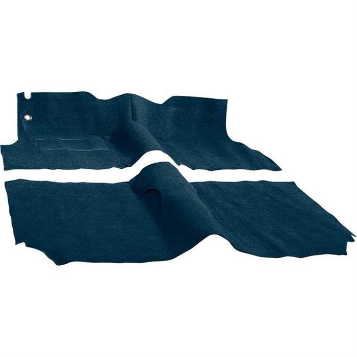 OER TF101608 55 Sedan w/Bench Medium Blue Molded Loop Carpet Set